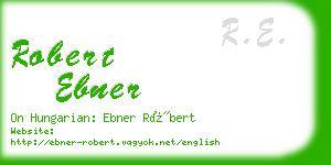 robert ebner business card
